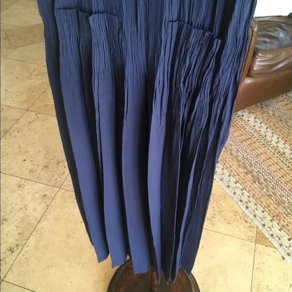No Wrinkle Navy Blue Dress - Picture 8 of 13